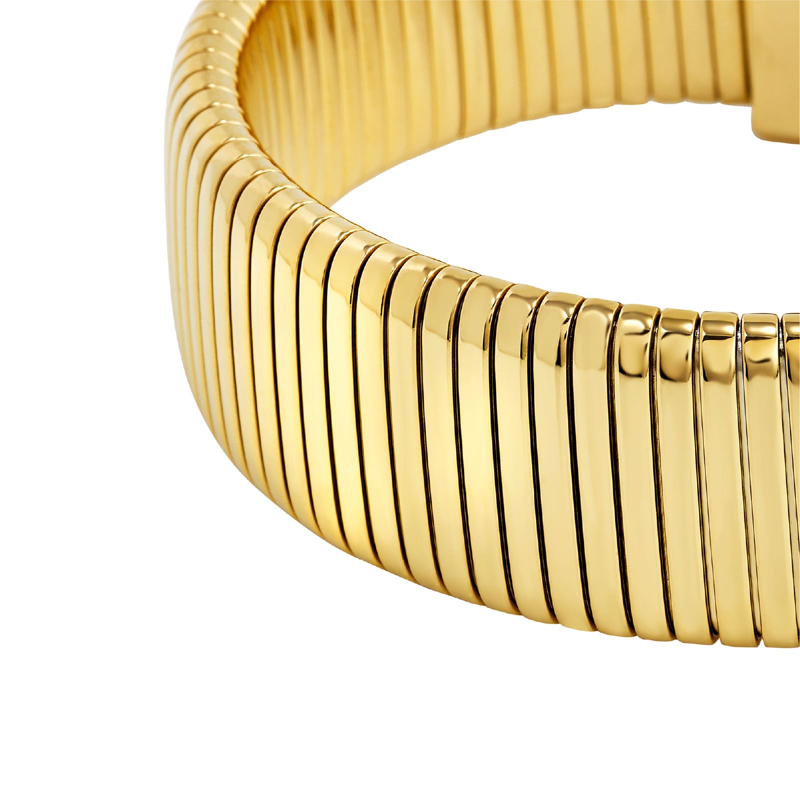 Bracciale tubogas Breil Stylize da donna in acciaio dorato 19 cm