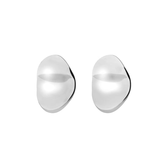 Orecchini a lobo Breil in acciaio lucido di forma tonda MISURA UNICA