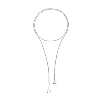 Collana lunga Breil di colore argento con dettagli sferici MISURA UNICA