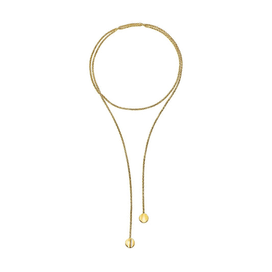 Collana lunga Breil a doppio giro dorata con catena MISURA UNICA