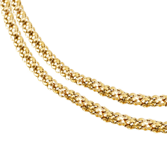 Collana lunga Breil a doppio giro dorata con catena MISURA UNICA