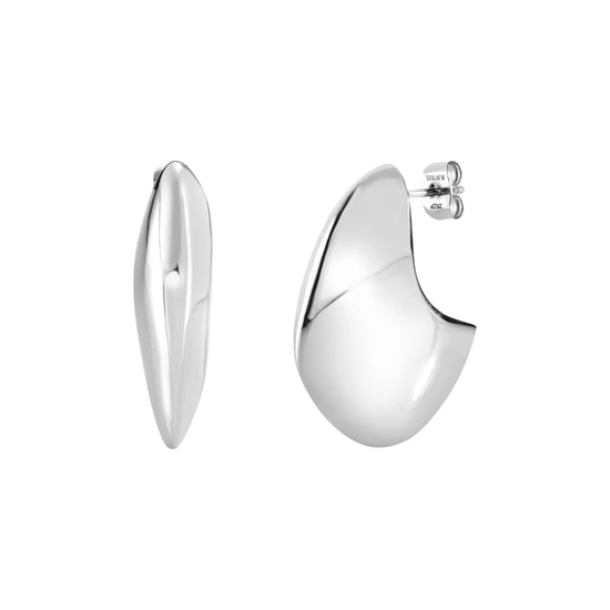 Orecchini a lobo Breil in acciaio di forma geometrica MISURA UNICA
