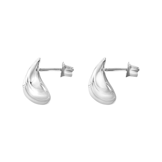 Orecchini a lobo Breil in acciaio con elementi ricurvi MISURA UNICA