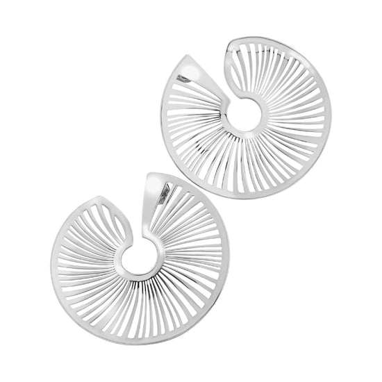 Orecchini a lobo Breil in acciaio laserato a spirale MISURA UNICA