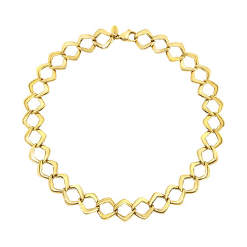 Collana catena Breil in acciaio dorato con maglie romboidali MISURA UNICA