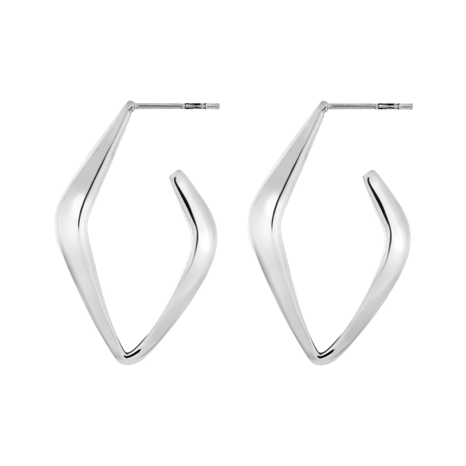 Orecchini Breil in acciaio lucido a forma romboidale MISURA UNICA