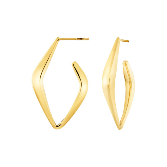 Orecchini Breil in acciaio dorato a forma romboidale MISURA UNICA