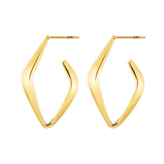 Orecchini Breil in acciaio dorato a forma romboidale MISURA UNICA