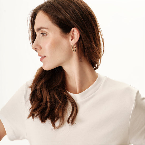 Orecchini Breil in acciaio dorato a forma romboidale MISURA UNICA