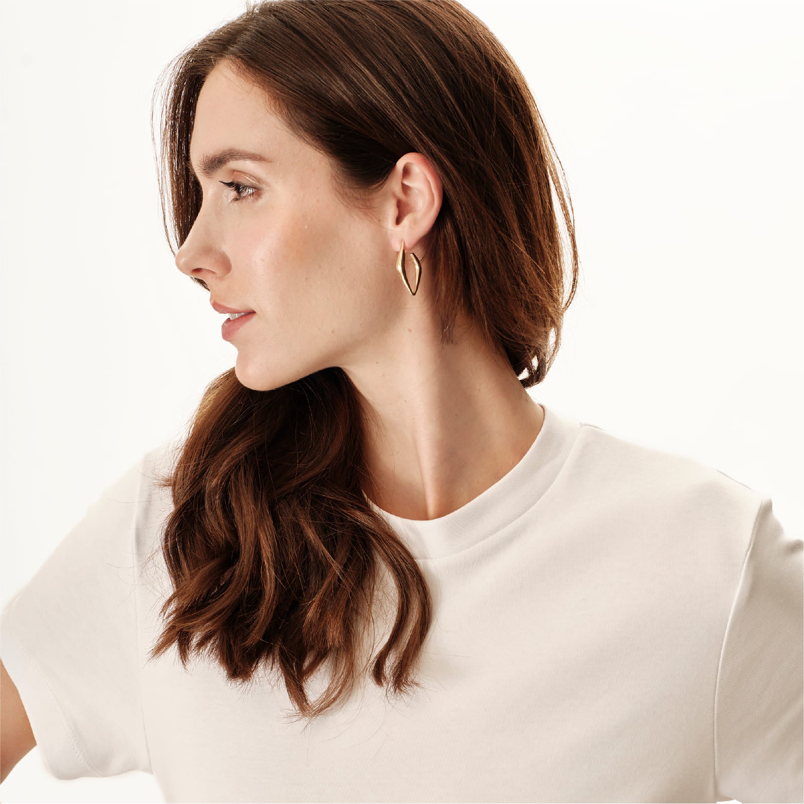 Orecchini Breil in acciaio dorato a forma romboidale MISURA UNICA