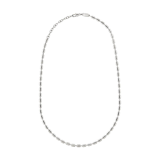 Collana girocollo Breil Keen in acciaio con cilindri uomo