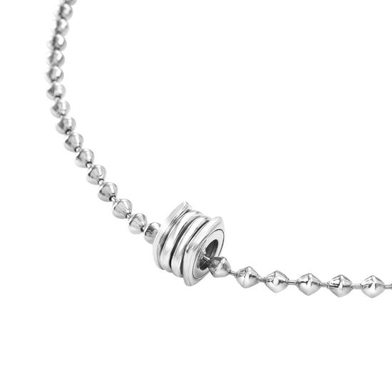 Collana con pendente Breil in acciaio lucido da uomo MISURA UNICA