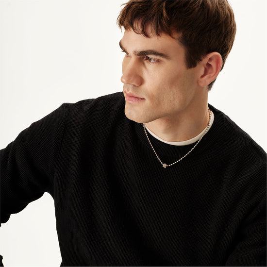 Collana con pendente Breil in acciaio lucido da uomo MISURA UNICA