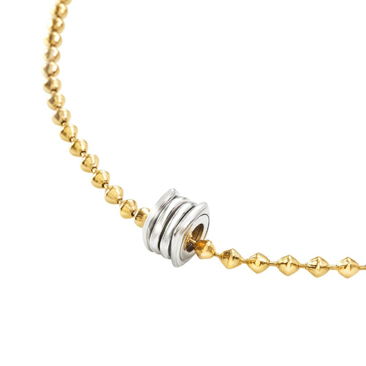 Collana con pendente Breil in acciaio dorato da uomo MISURA UNICA