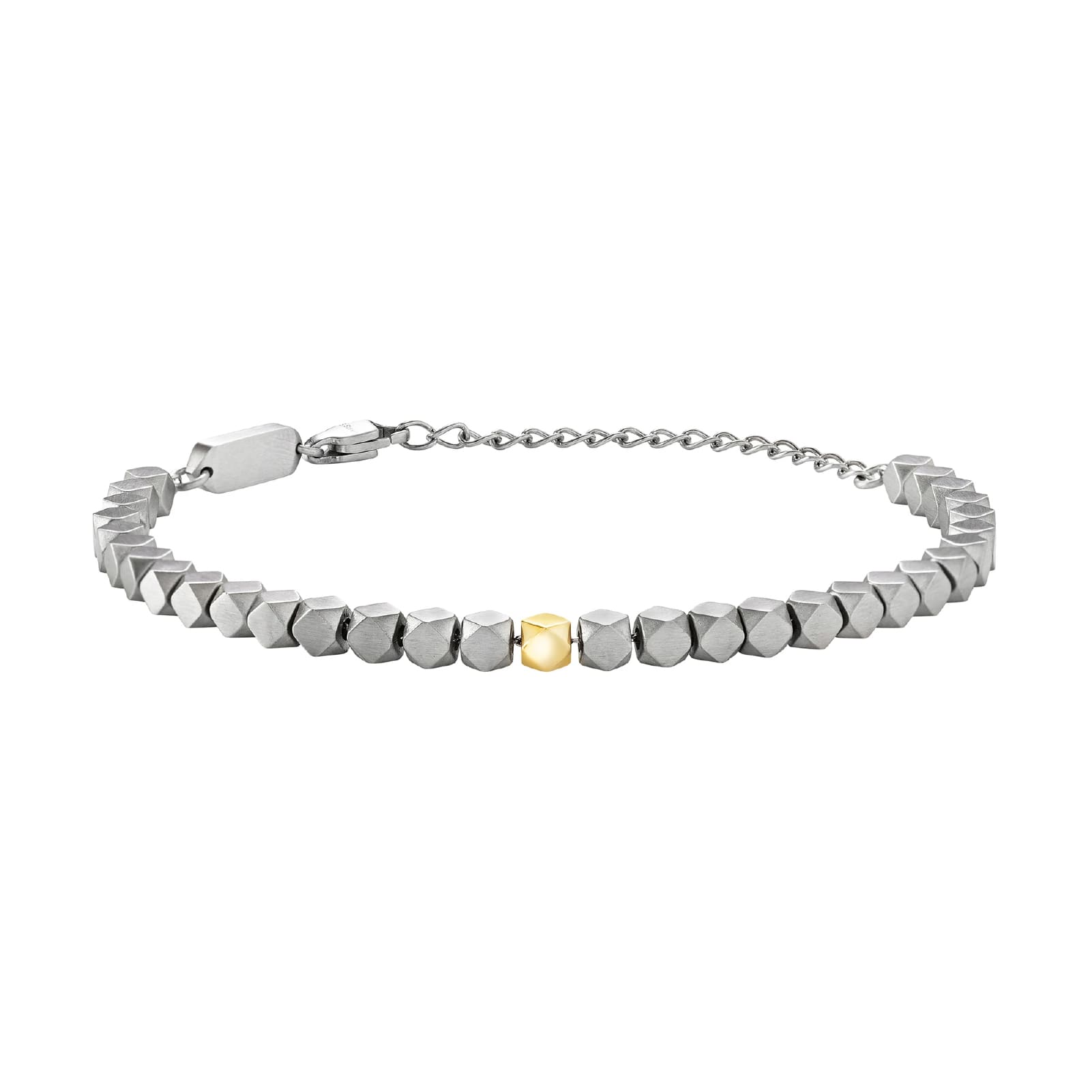 Bracciale Breil in acciaio a forma romboidale da uomo 22 cm