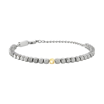 Bracciale Breil in acciaio a forma romboidale da uomo 22 cm