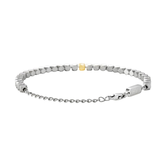 Bracciale Breil in acciaio a forma romboidale da uomo 22 cm
