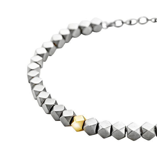 Bracciale Breil in acciaio a forma romboidale da uomo 22 cm