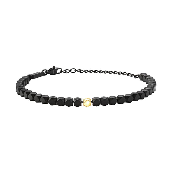 Bracciale Breil in acciaio nero forma romboidale da uomo 22 cm