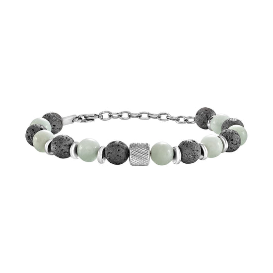 Bracciale catena Briel in acciaio con elementi sferici 22 cm