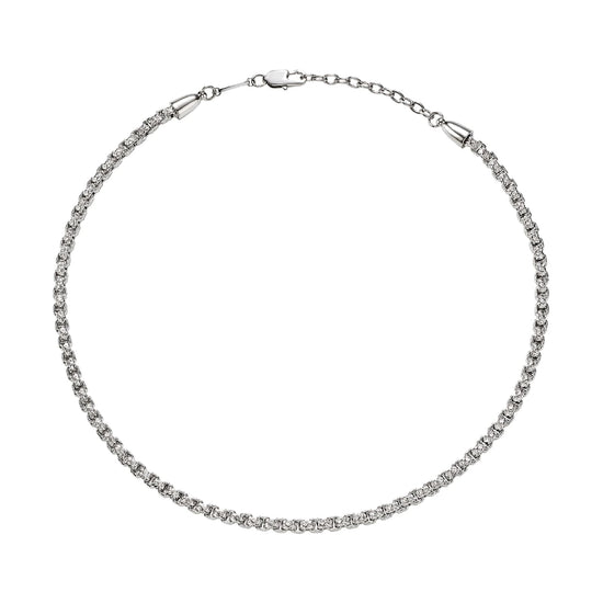 Collana catena Briel con maglie lavorate in acciaio da uomo MISURA UNICA