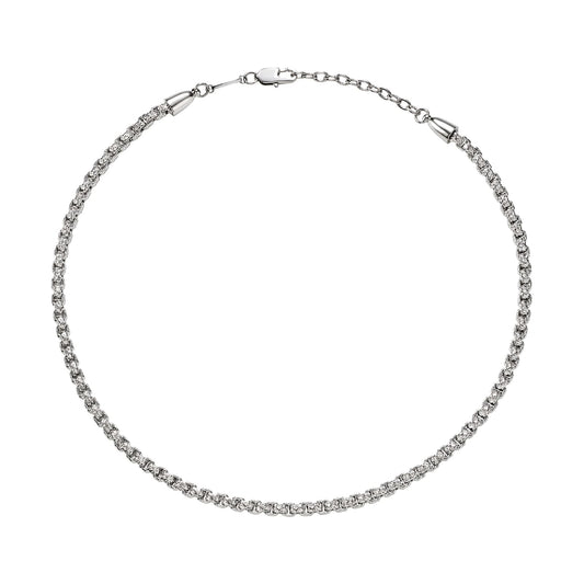 Collana catena Briel con maglie lavorate in acciaio da uomo MISURA UNICA