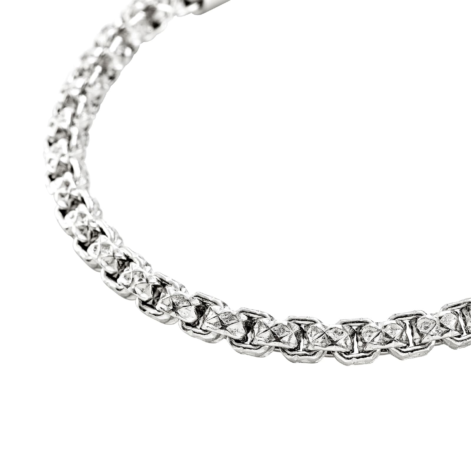 Bracciale catena Briel in acciaio lucido elegante da uomo 22 cm