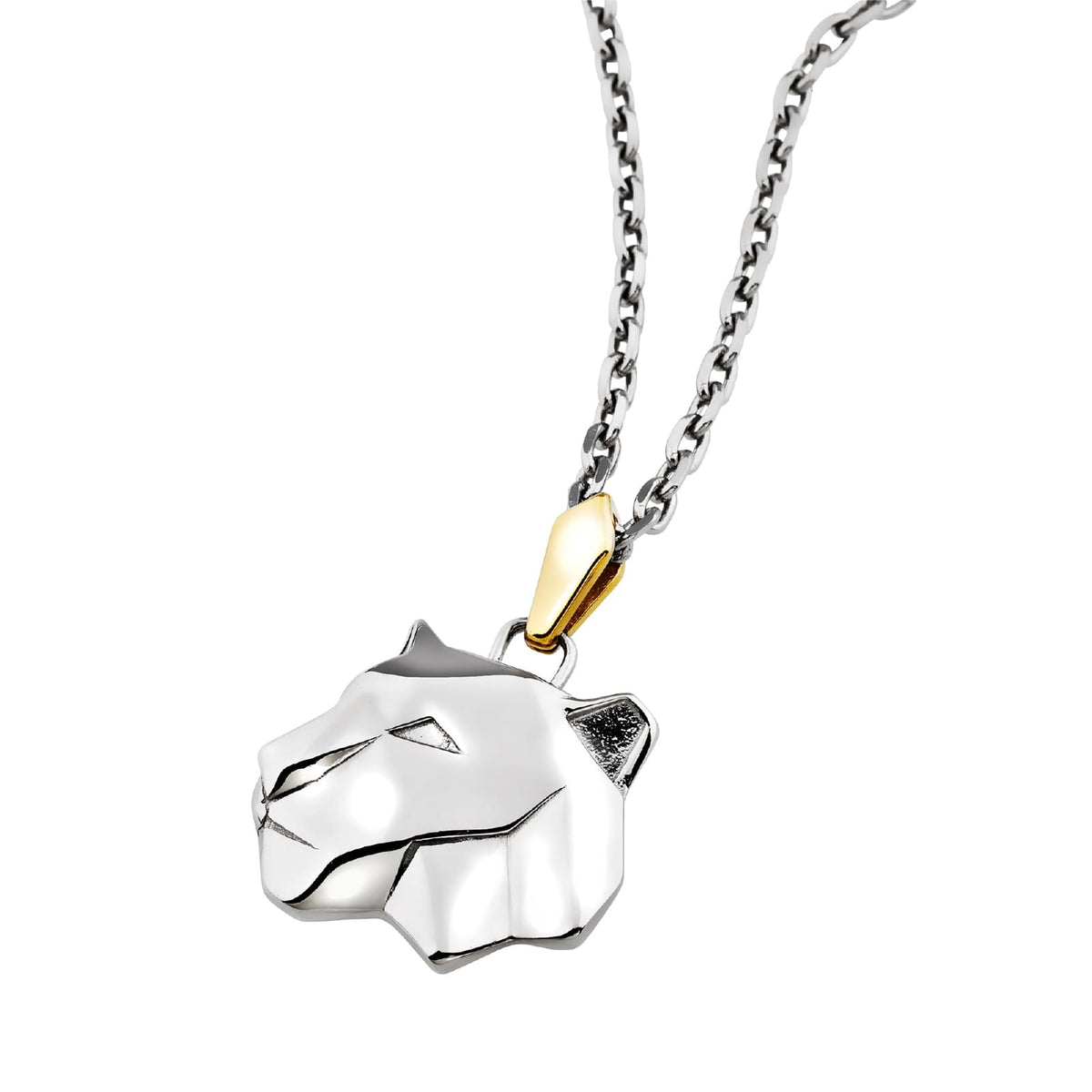 Collana catena Breil Good Omen in acciaio pendente tigre MISURA UNICA