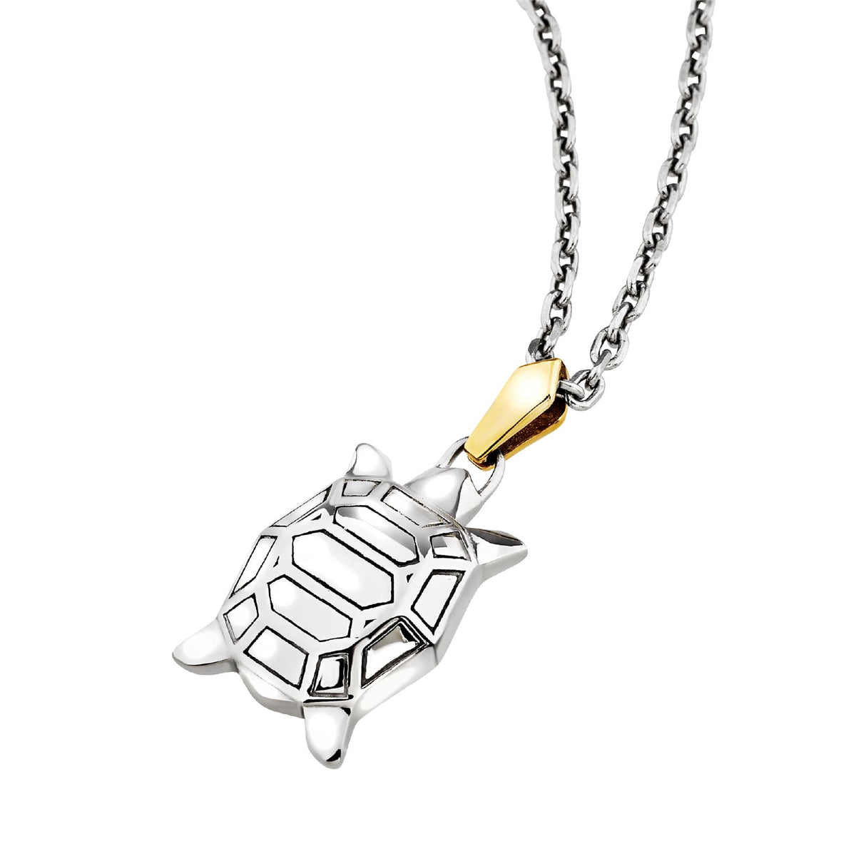 Collana catena Breil Good Omen in acciaio pendente tartaruga MISURA UNICA