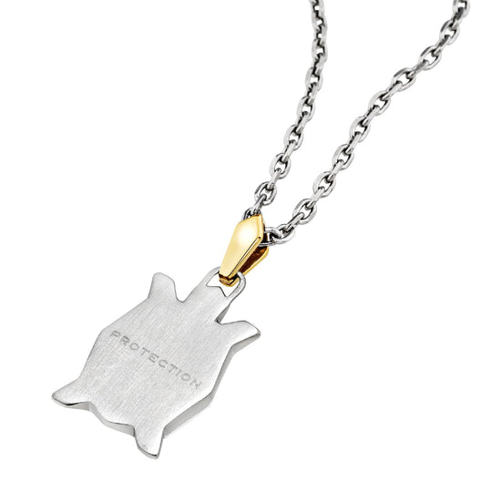 Collana catena Breil Good Omen in acciaio pendente tartaruga MISURA UNICA