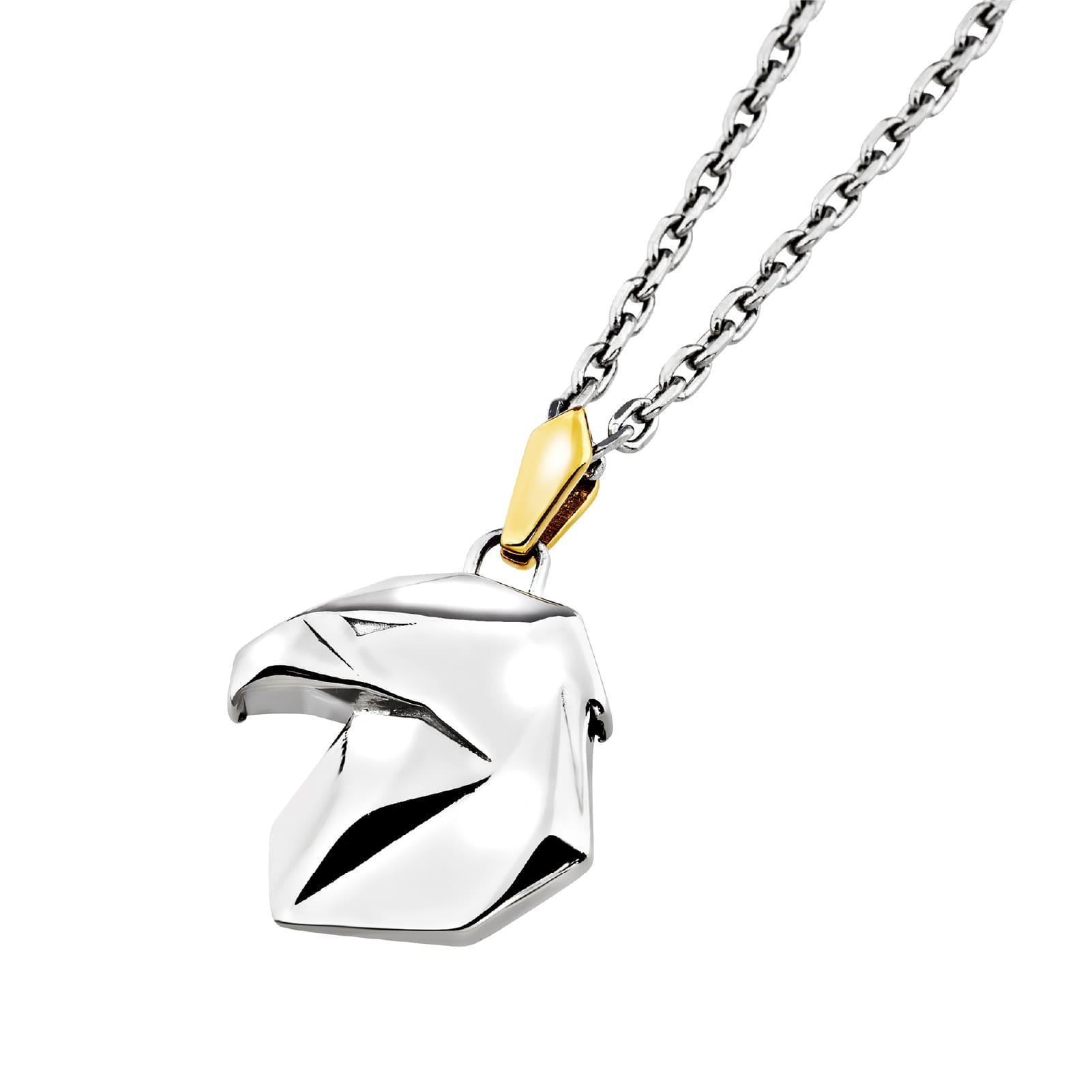 Collana catena Breil Good Omen in acciaio pendente falco MISURA UNICA