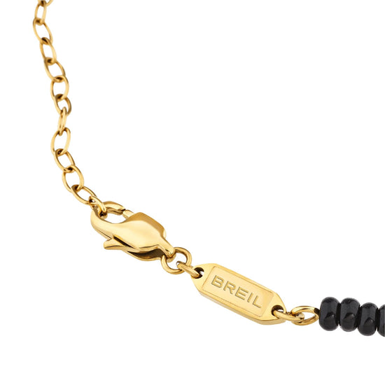 Collana Breil Infinite Star in acciaio con agata nera stella MISURA UNICA