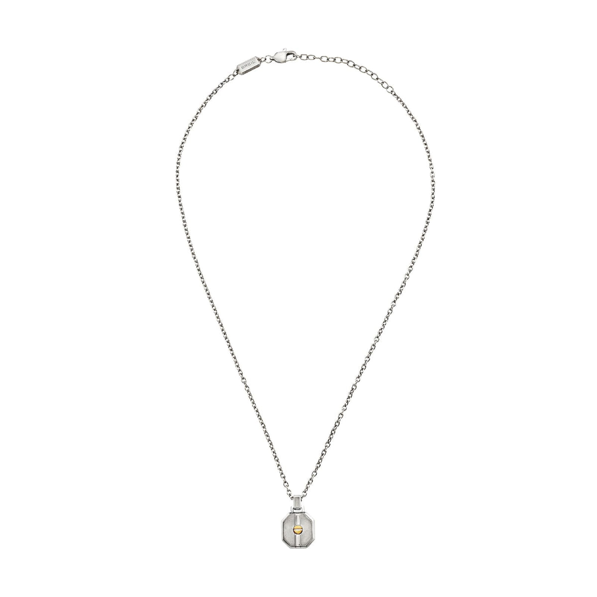 Collana catena Breil Duetto in acciaio pendente esagono MISURA UNICA