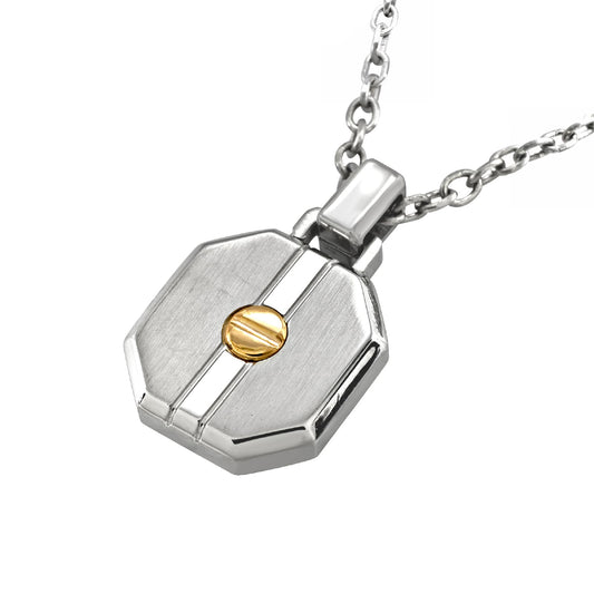 Collana catena Breil Duetto in acciaio pendente esagono MISURA UNICA