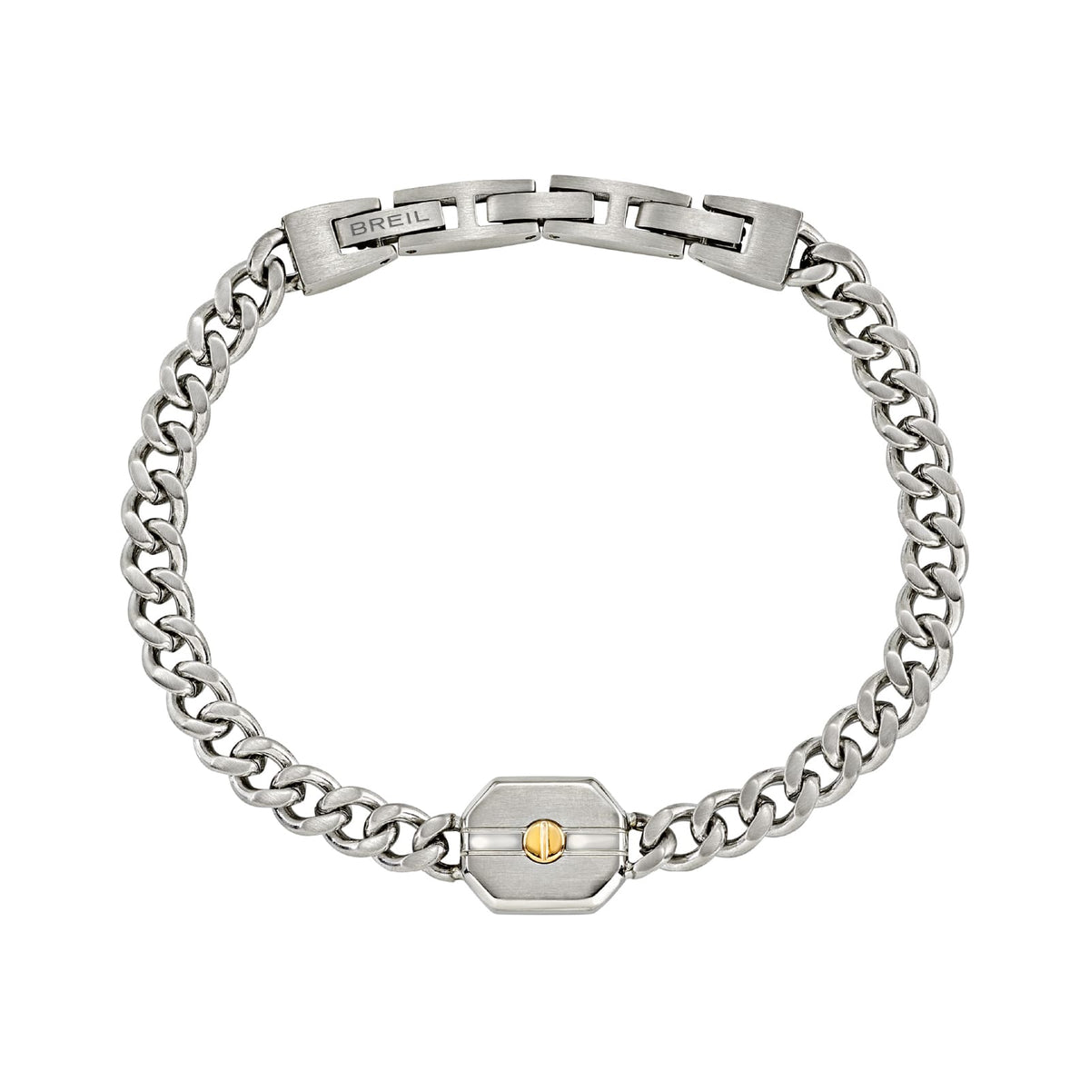 Bracciale catena Breil Duetto in acciaio con esagono 22 cm