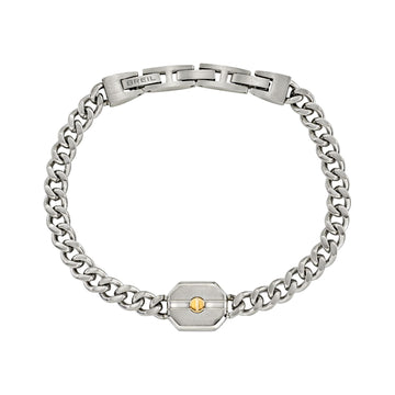 Bracciale catena Breil Duetto in acciaio con esagono 22 cm