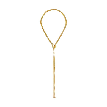 Collana a Y Breil Falling Star in acciaio dorato catena snake MISURA UNICA