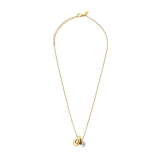 Collana Breil B Rocks in acciaio e dorato con pendenti MISURA UNICA