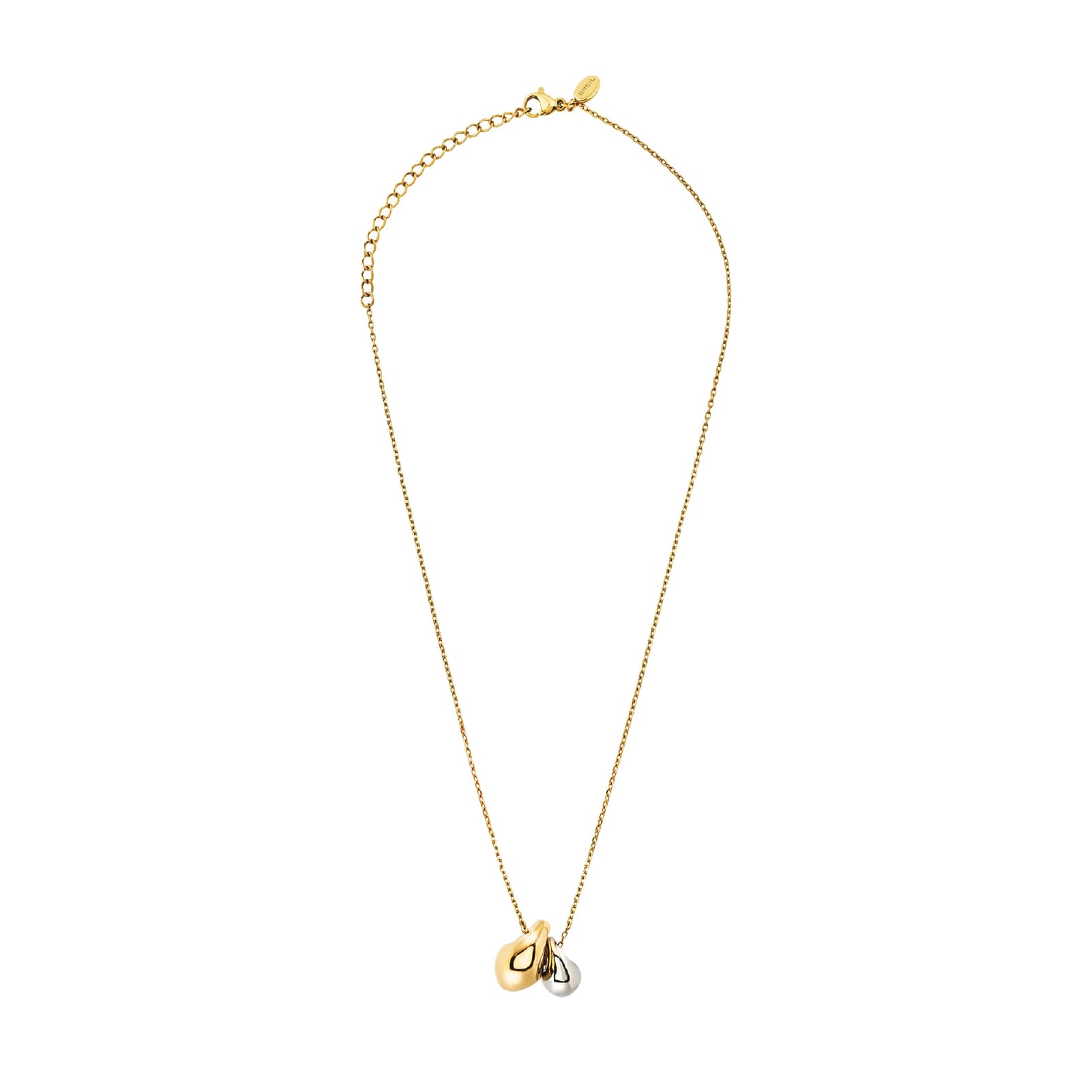Collana Breil B Rocks in acciaio e dorato con pendenti MISURA UNICA