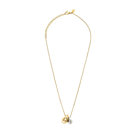 Collana Breil B Rocks in acciaio e dorato con pendenti MISURA UNICA