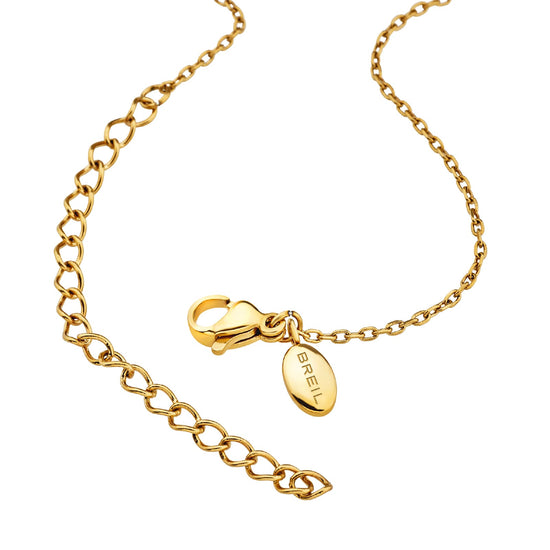 Collana Breil B Rocks in acciaio e dorato con pendenti MISURA UNICA