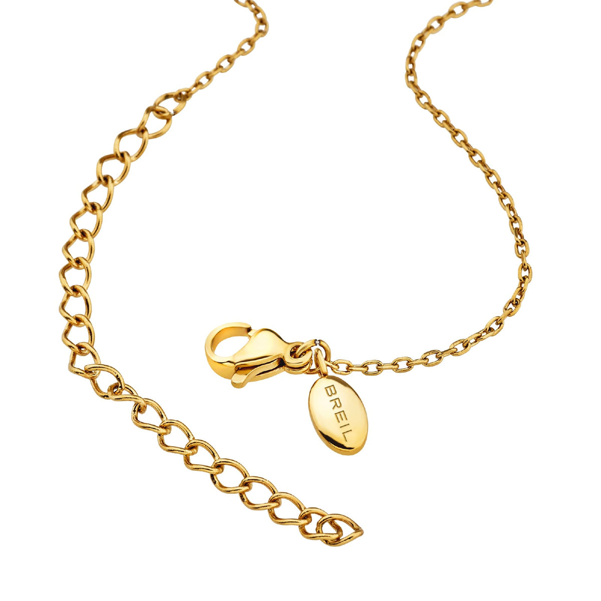 Collana Breil B Rocks in acciaio e dorato con pendenti MISURA UNICA