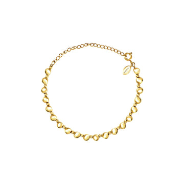 Bracciale Breil B Rocks in acciaio oro catena a microsfere 21 cm
