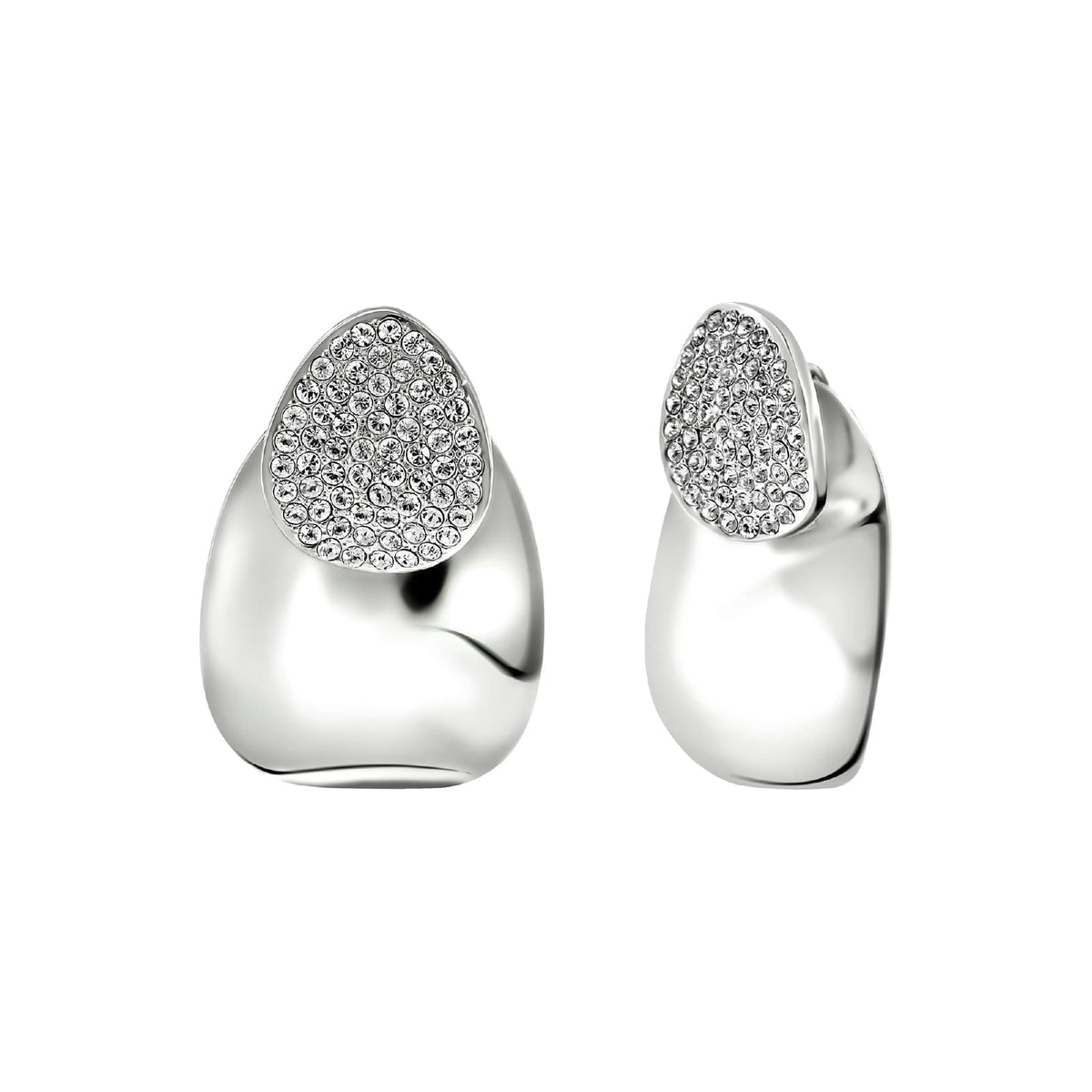 Orecchini Breil B Whisper Glow in acciaio e cristalli MISURA UNICA