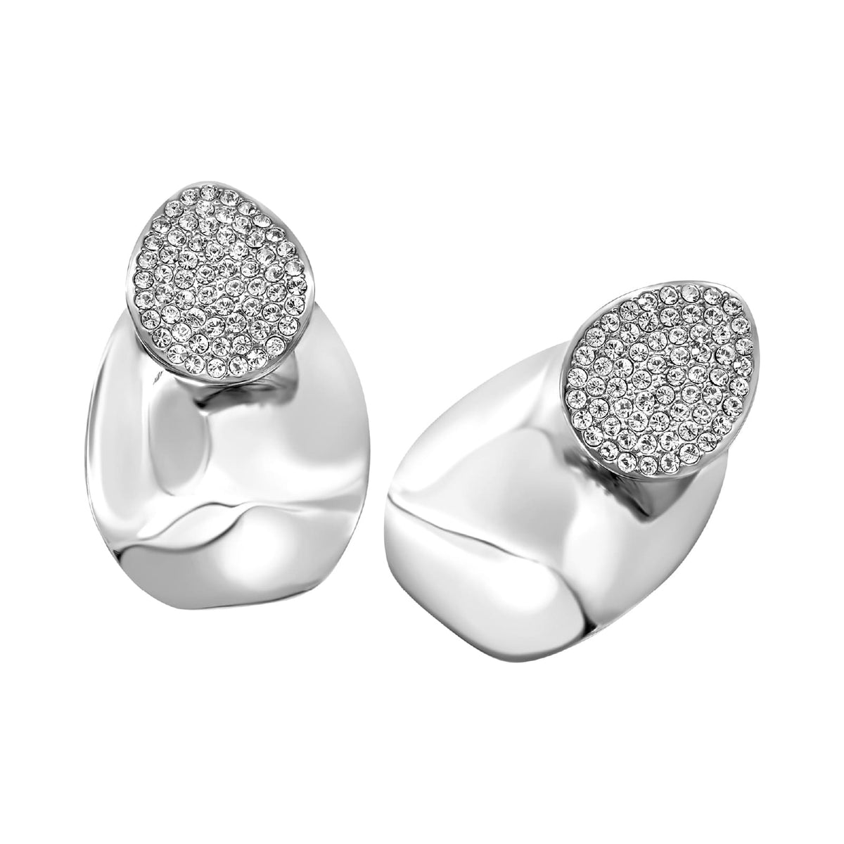 Orecchini Breil B Whisper Glow in acciaio e cristalli MISURA UNICA