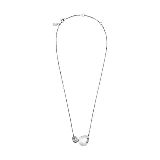 Collana pendente Breil Whisper Glow in acciaio e cristalli MISURA UNICA