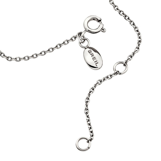 Collana pendente Breil Whisper Glow in acciaio e cristalli MISURA UNICA
