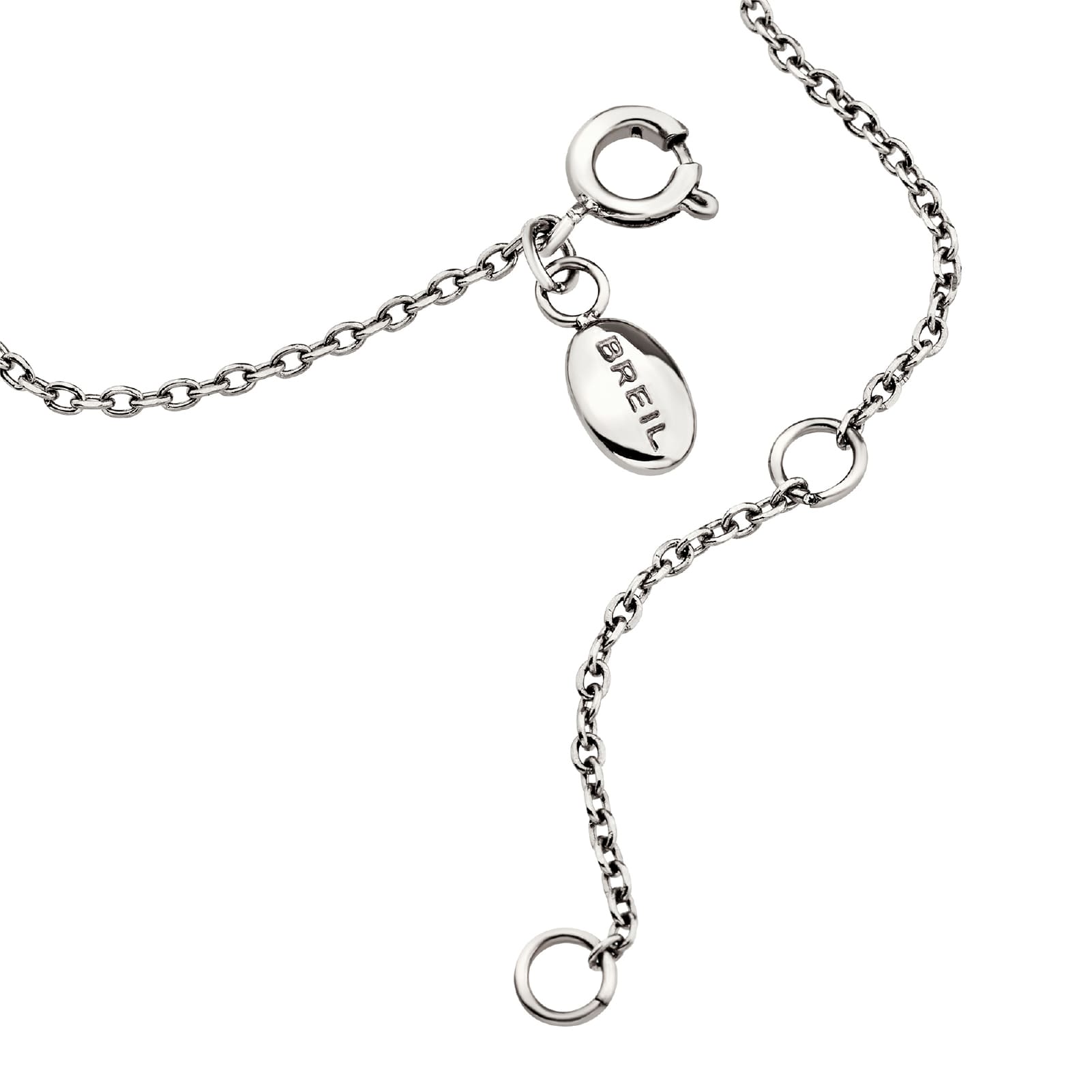 Collana pendente Breil Whisper Glow in acciaio e cristalli MISURA UNICA