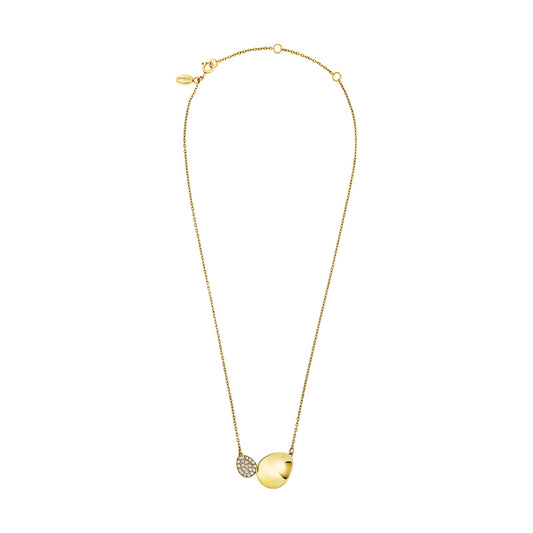 Collana pendente Breil Whisper Glow in acciaio oro cristalli MISURA UNICA
