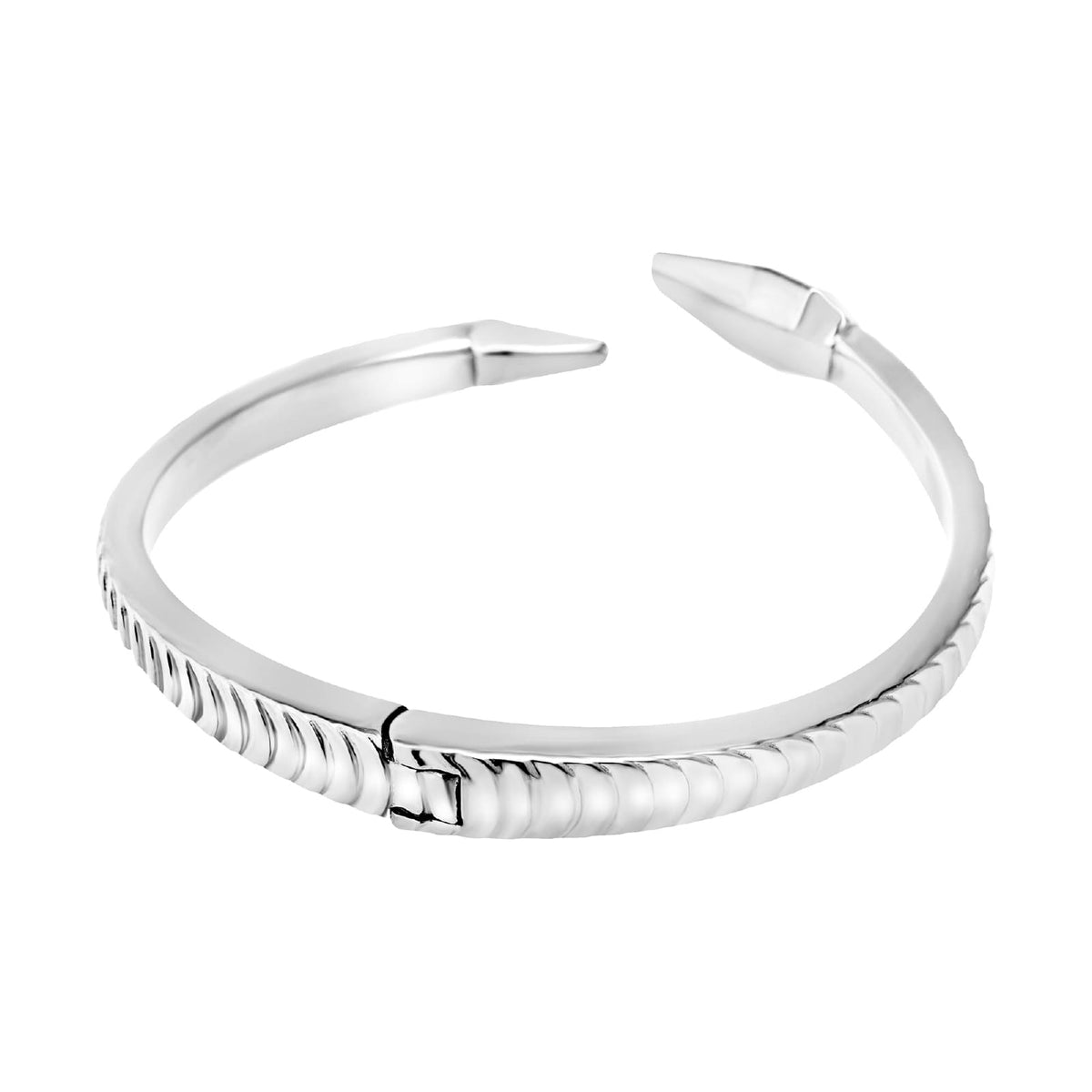 Bracciale rigido Breil Hypnotic in acciaio serpente diametro 5,6 cm